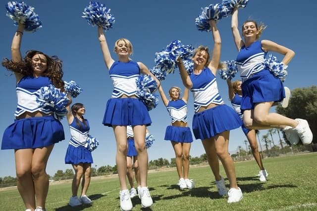 High top cheer shoes