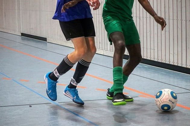 soccer shoes inside